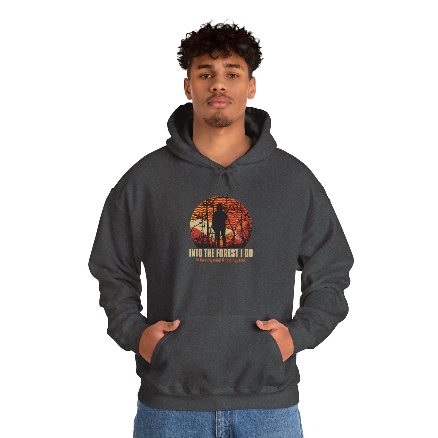 Into The Forest I Go Less Unisex Heavy Blend™ Hooded Sweatshirt