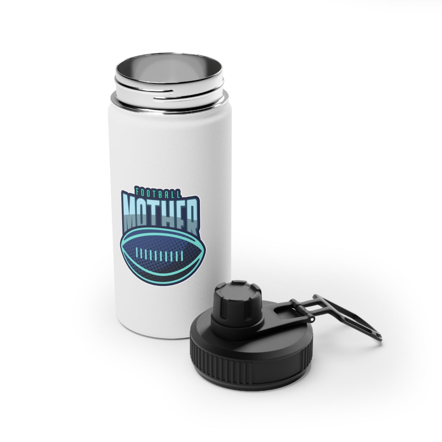 Football Mother Stainless Steel Water Bottle, Sports Lid