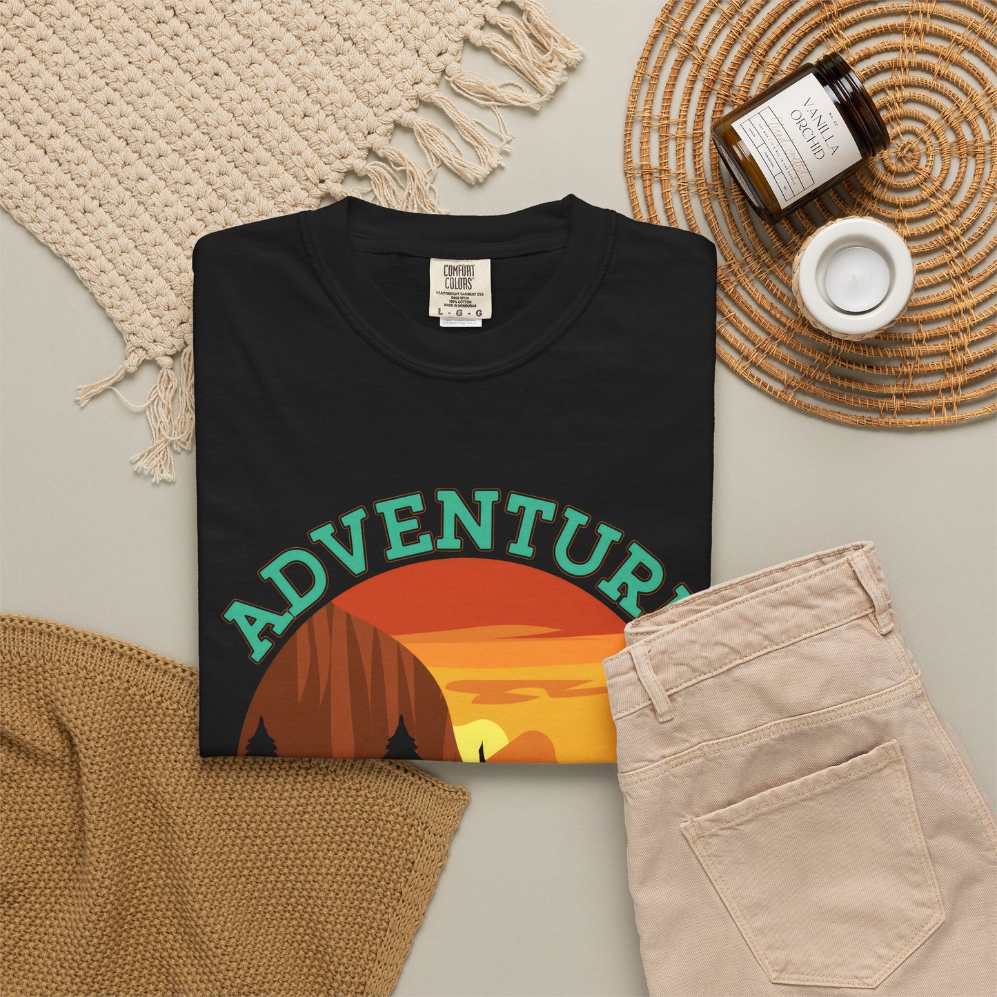 Adventure is Calling Unisex Garment-Dyed T-Shirt