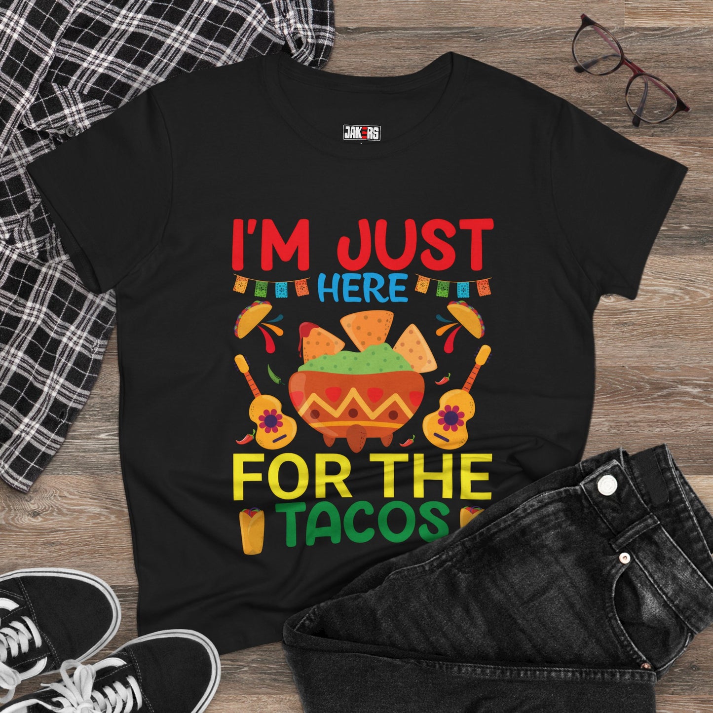 Fun Taco Lovers Cotton Tee - Perfect for Cinco de Mayo Celebrations