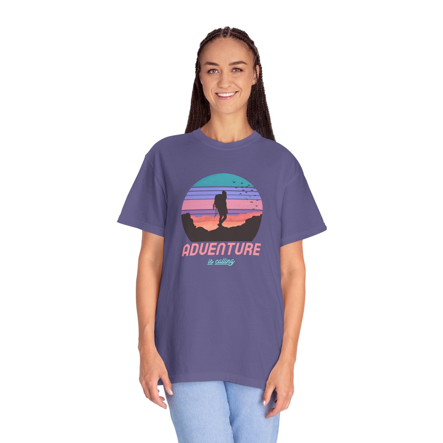 Adventure Is Calling Unisex Garment-Dyed T-shirt