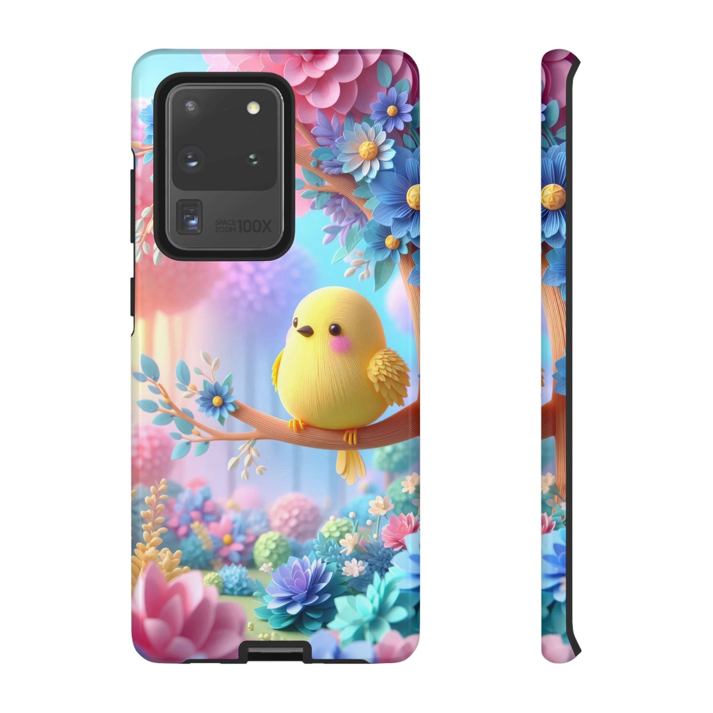 Colorful Bird Samsung Phone Case, Spring Vibe Mobile Shell