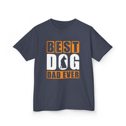 Best Dog Dad Ever Design - Kids Heavy Cotton™ Tee