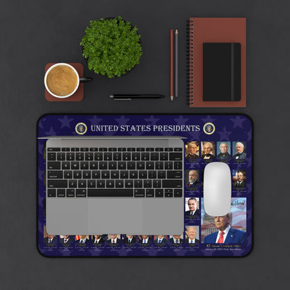Educational Desk Mat, United States Presidents 2025