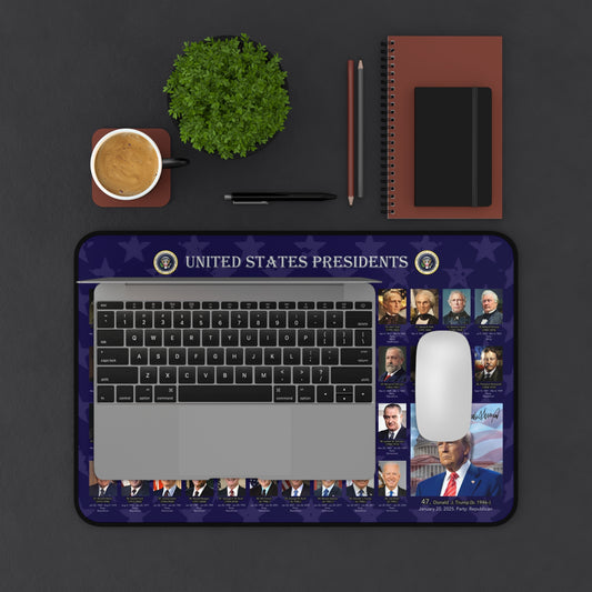 Educational Desk Mat, United States Presidents 2025