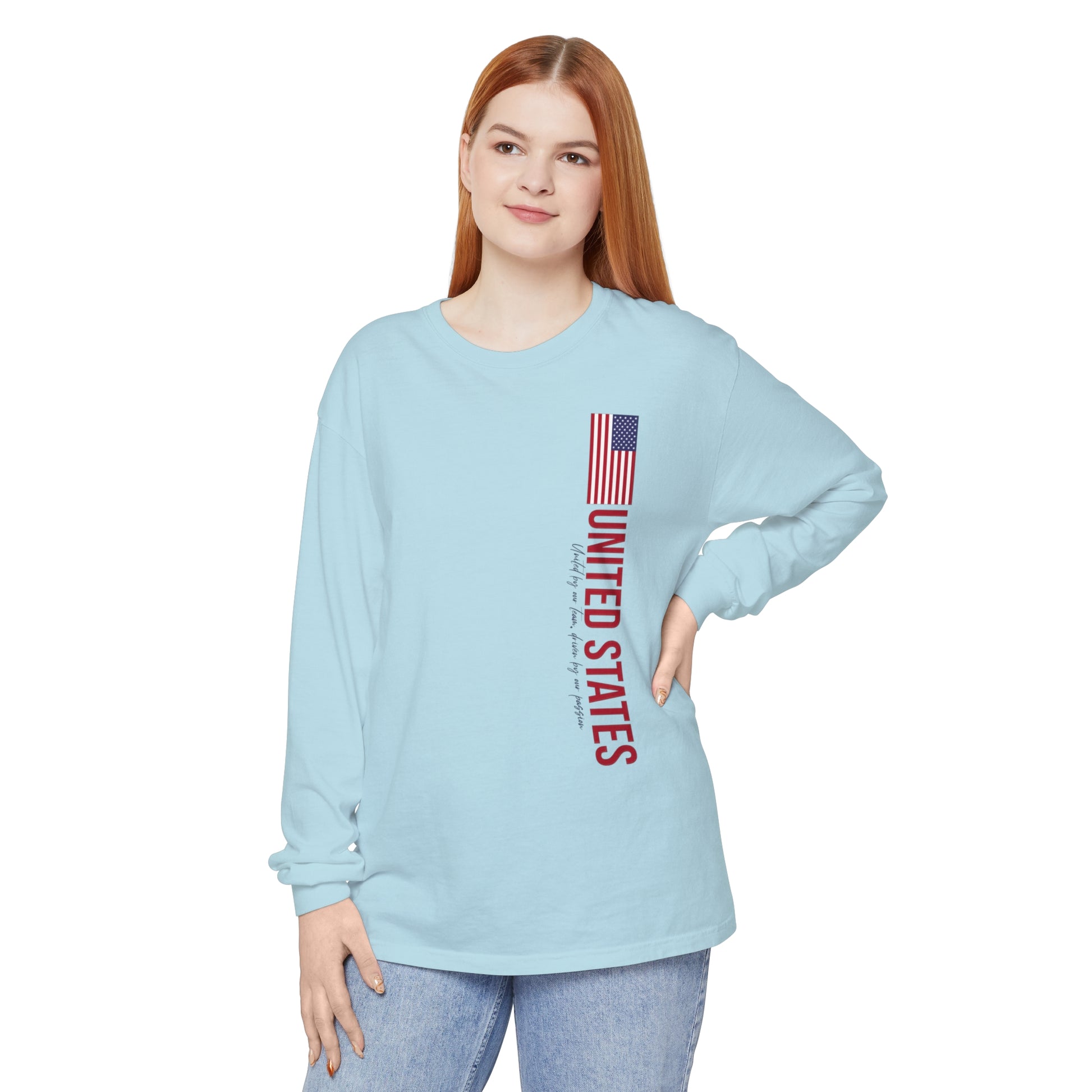 Patriotic Long Sleeve T-Shirt - One Nation, One Dream