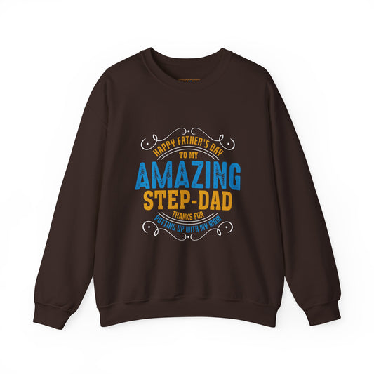 Amazing Step-Dad - Unisex Heavy Blend™ Crewneck Sweatshirt