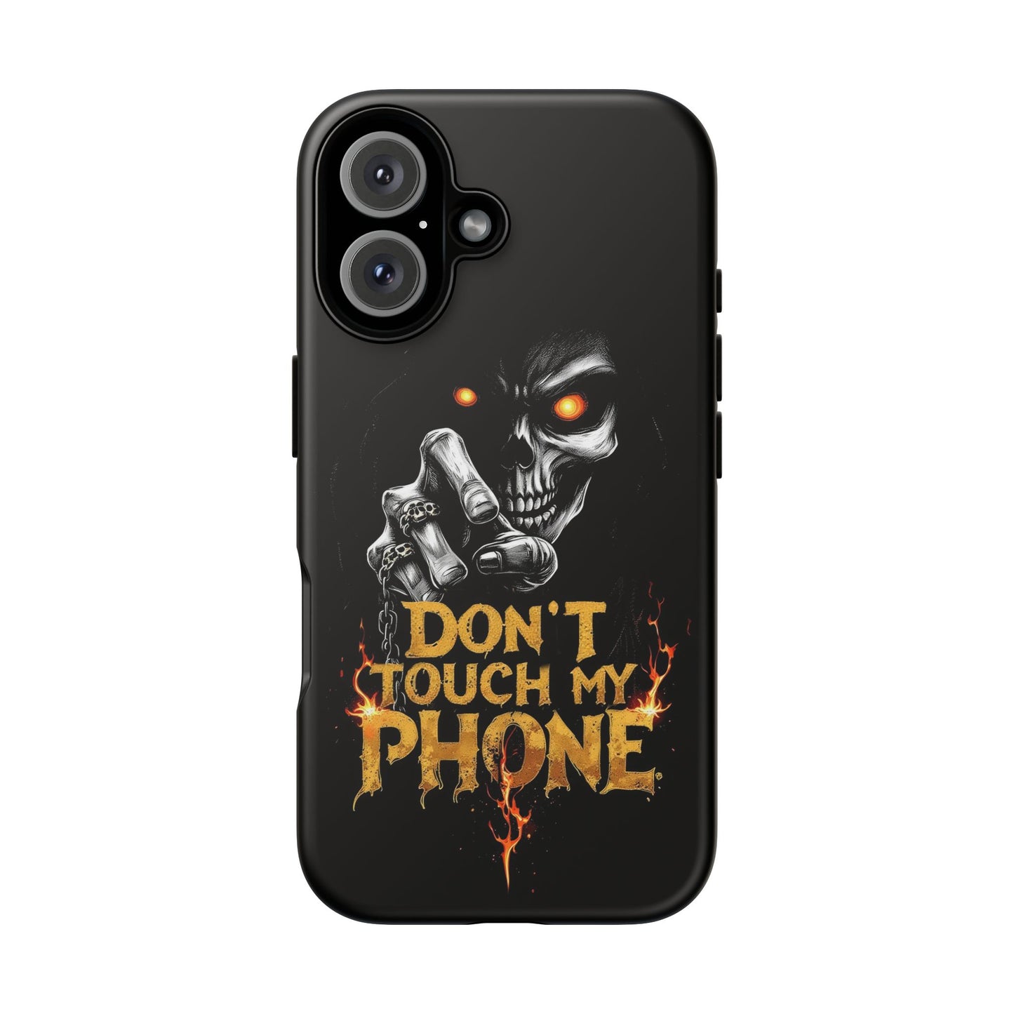 Skull iPhone Tough Cases, Don't Touch My Phone
