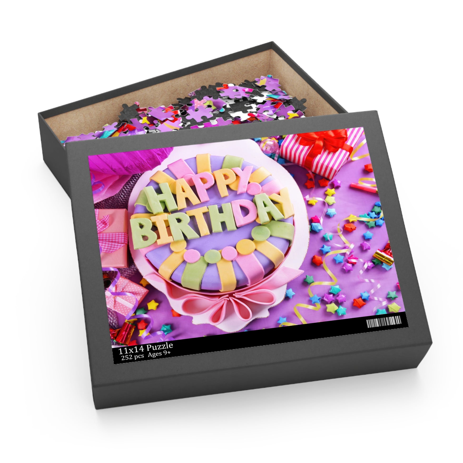 Happy Birthday Puzzle - Colorful 120/252/500-Piece Celebration Jigsaw