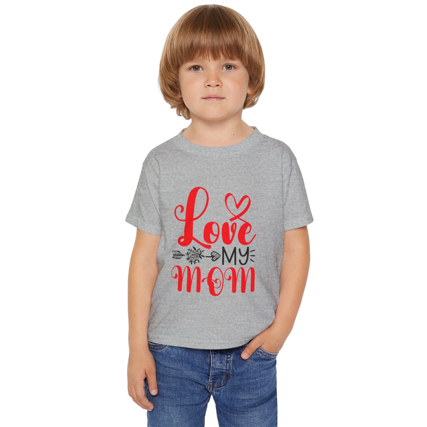 Toddler T-Shirt: 'Love My Mom' Cute Kids Tee