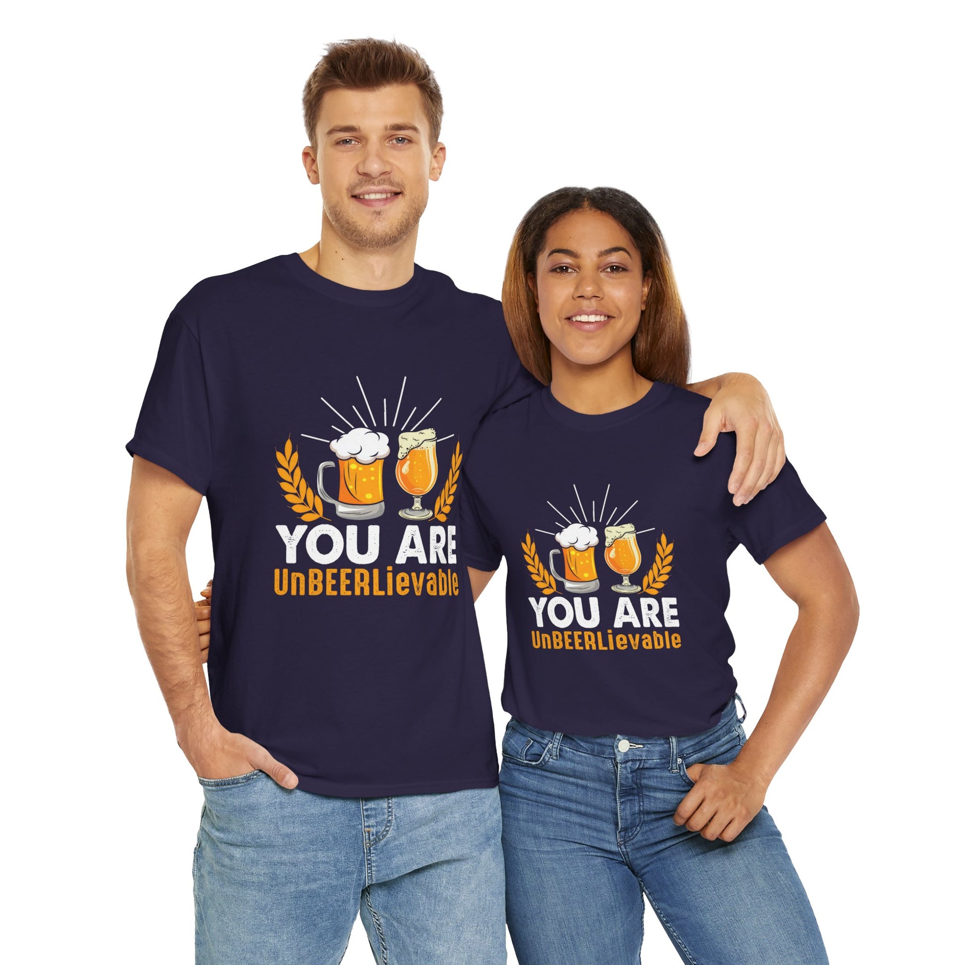 Funny Beer Slogan Tee, You Are UnBEERLievable