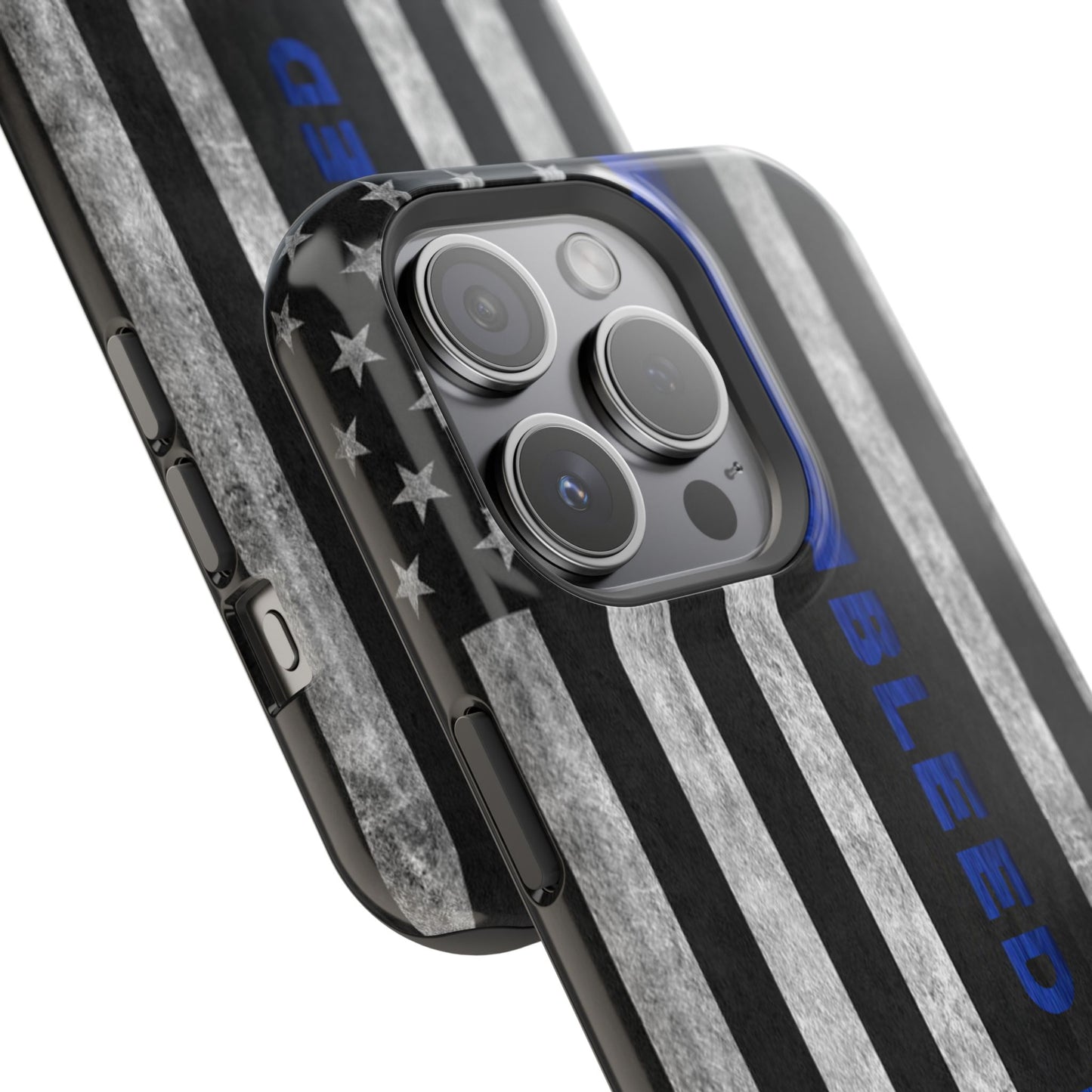 Police Magnetic Phone Cases, Bleed Blue