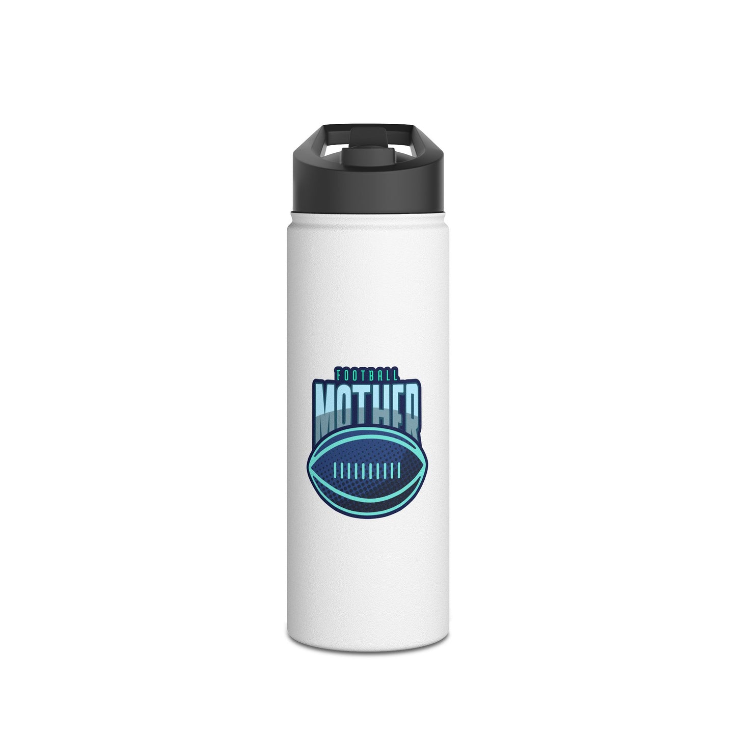 Football Mother Stainless Steel Water Bottle, Standard Lid