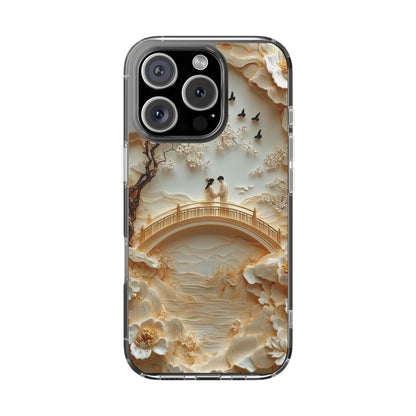 Romantic Couple 3D Effect Clear Cases,  Artistic Protective Cover