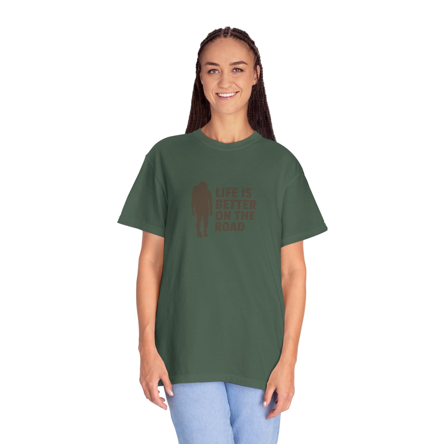 Life Is Better On The Road Unisex Garment-Dyed T-shirt