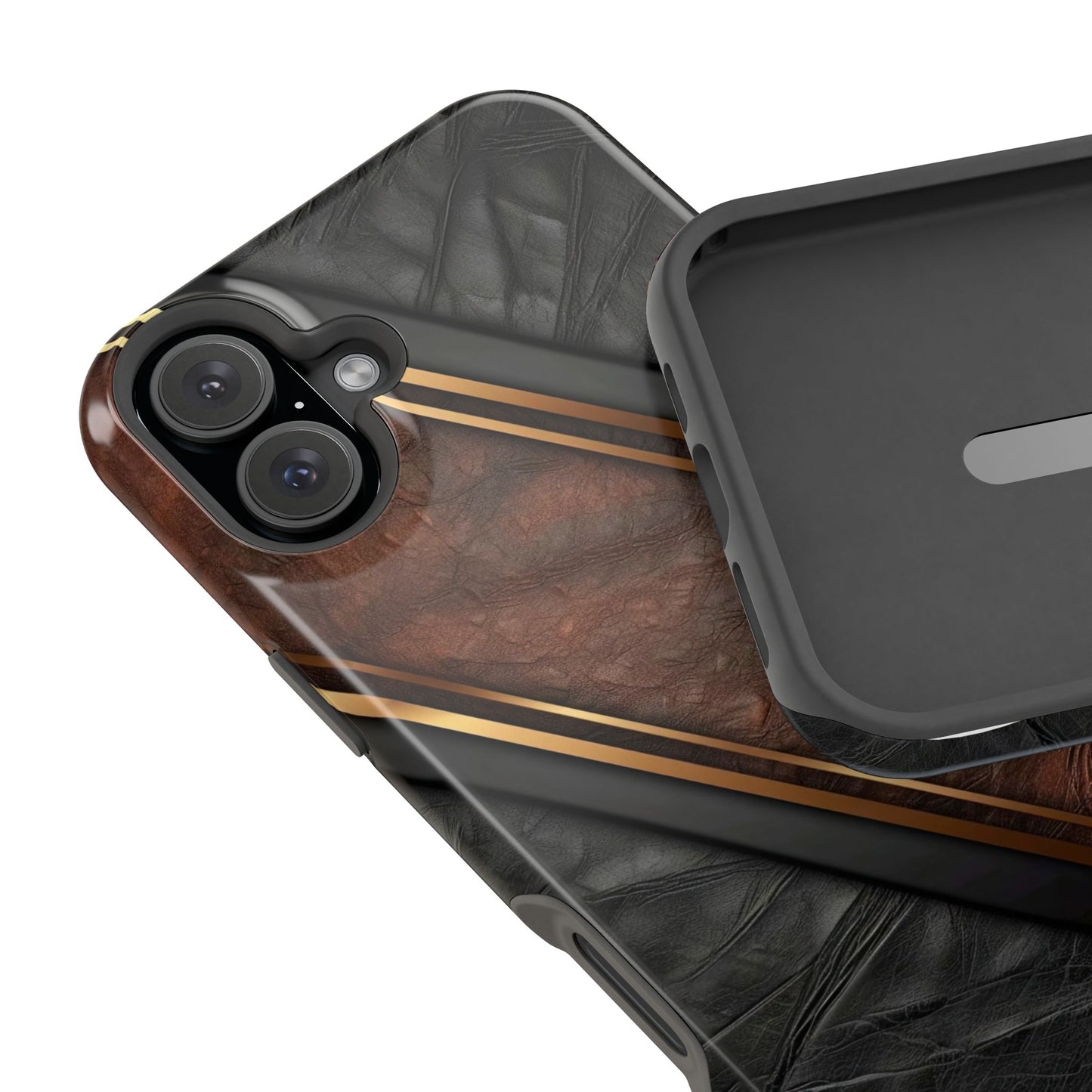 Stylish Leather Texture Magnetic Tough Cases