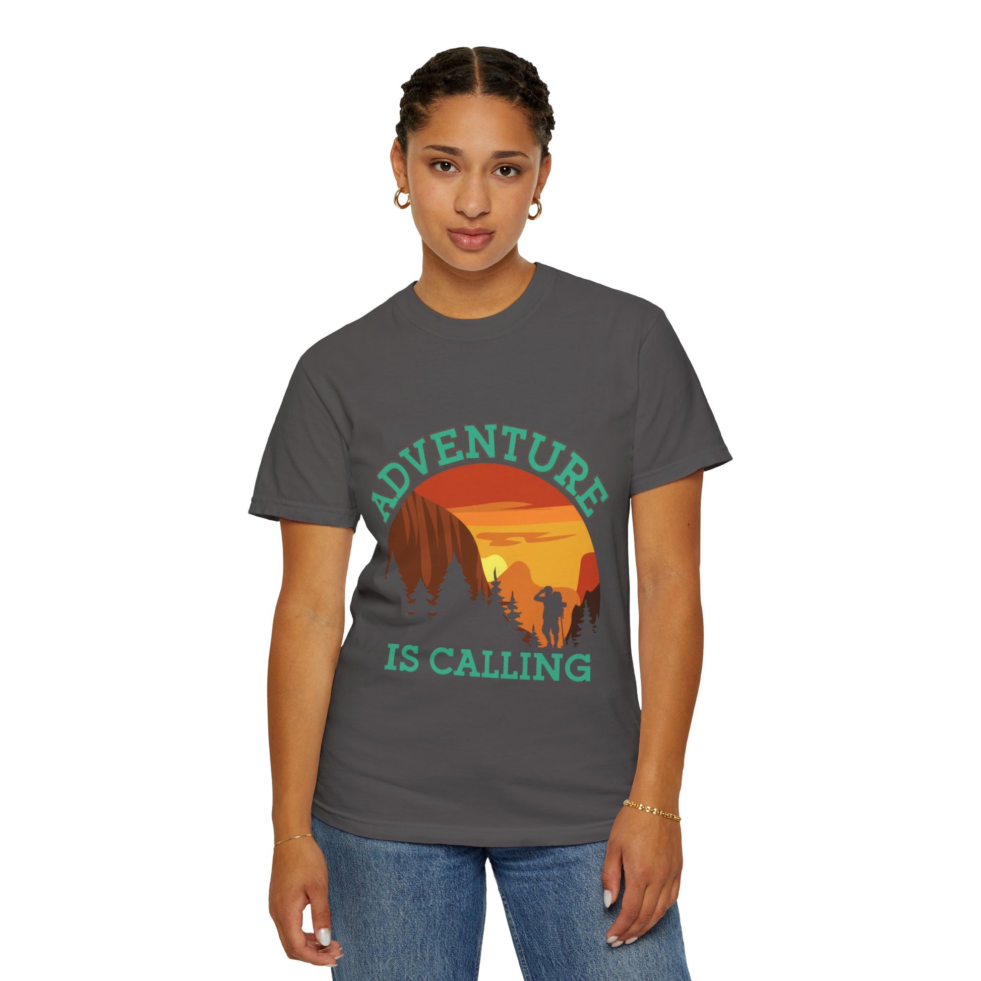 Adventure is Calling Unisex Garment-Dyed T-Shirt
