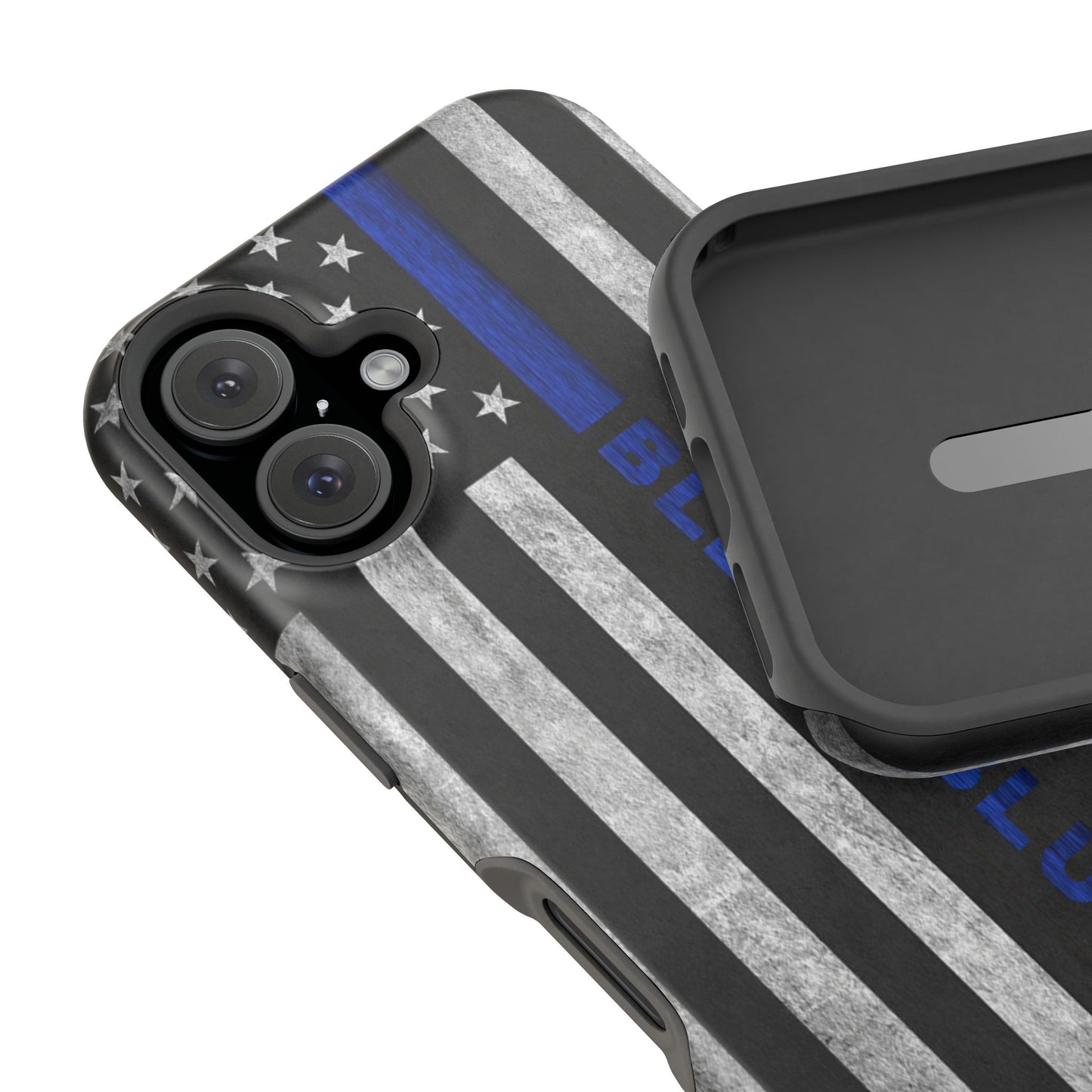 Police Magnetic Phone Cases, Bleed Blue