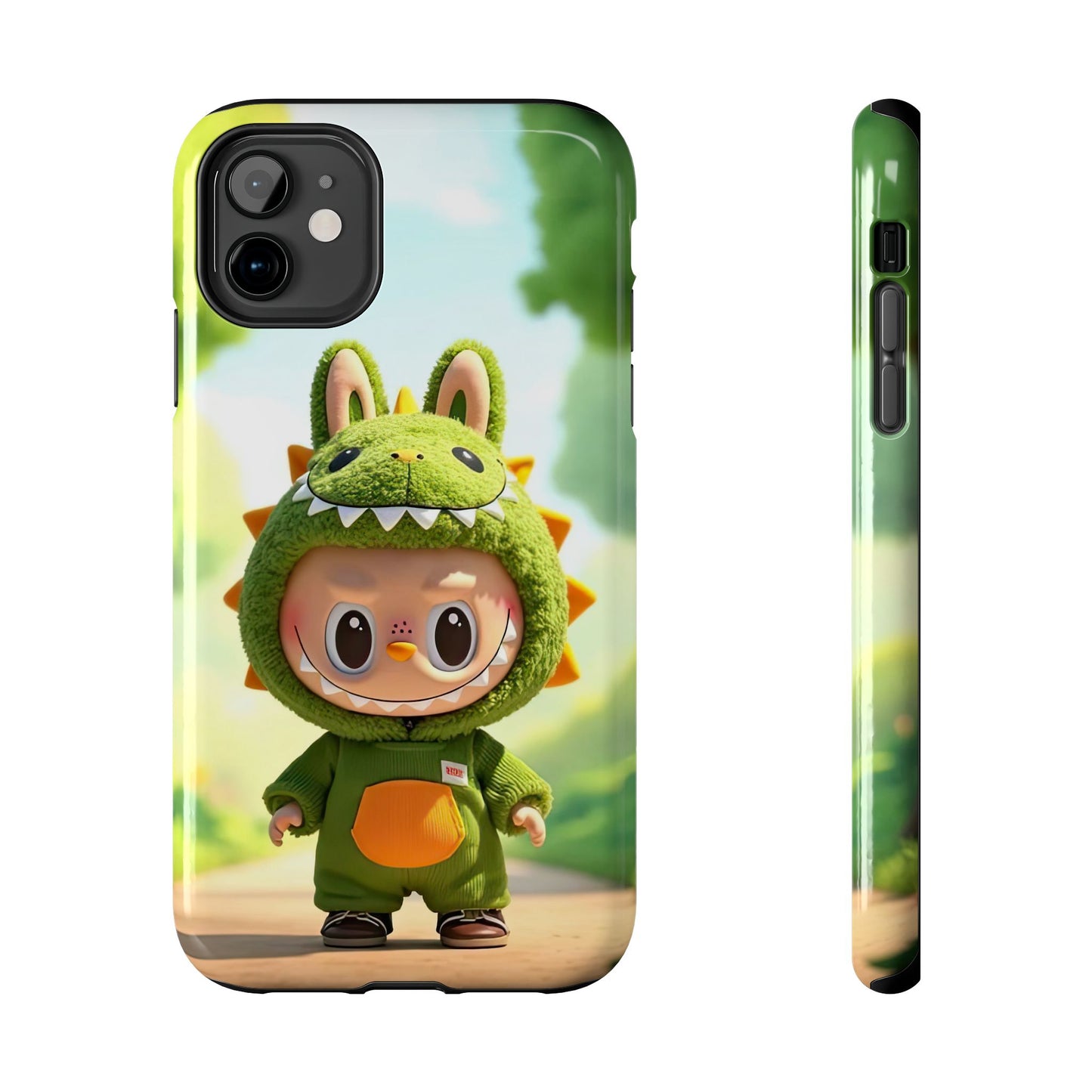 The Monsters Tough Case for iPhone Models – Playful Dinosaur Design, Dual Layer Protective Cover, Fun Mobile Accessory