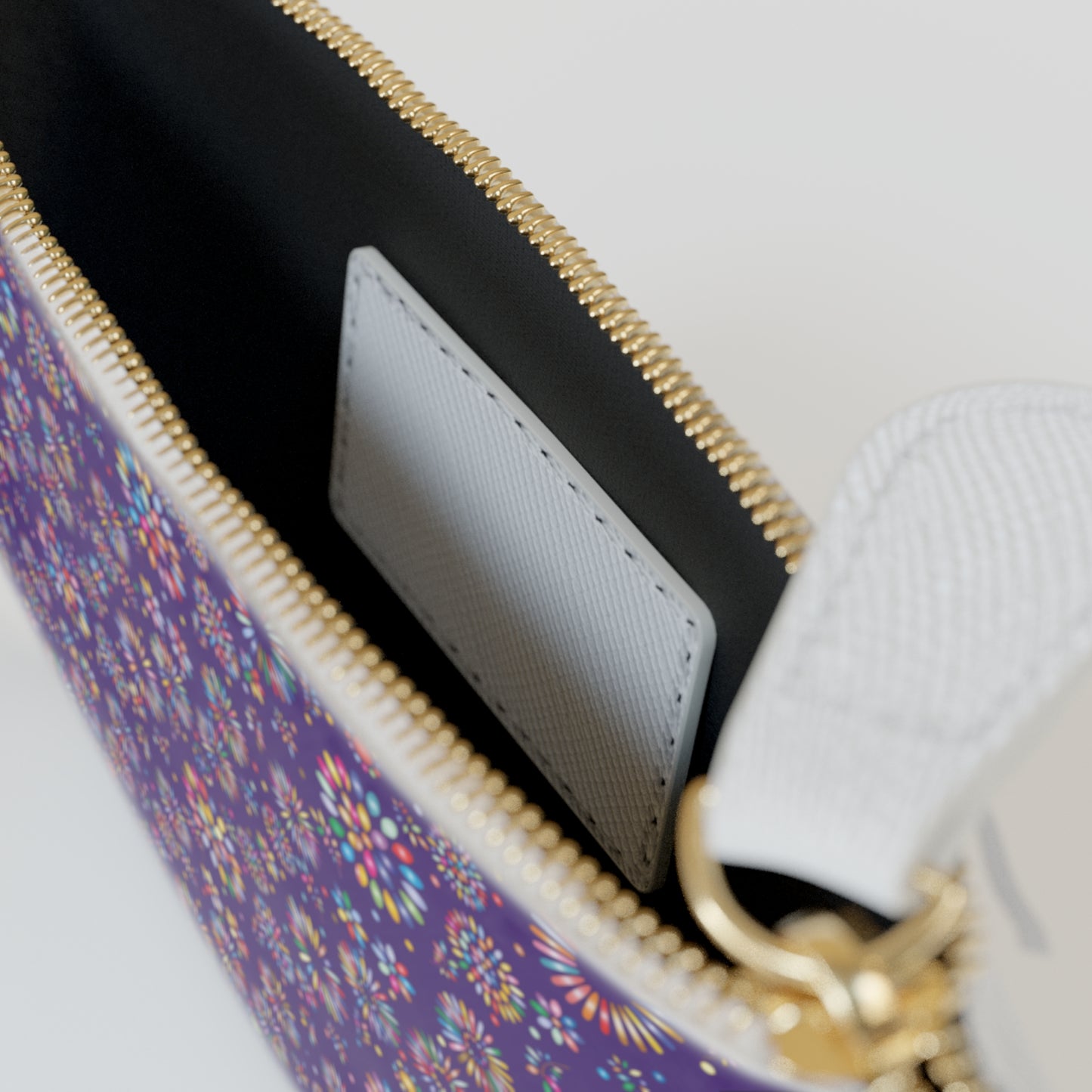 Vibrant Vibes: Happy Color Mini Clutch Bag / Purple