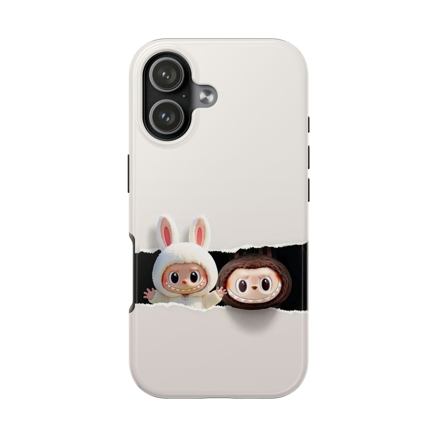The Monsters Tough Case for iPhone Models and Variations – Dual Layer Protective Cover, Playful Design, Cute Mobile Accessory