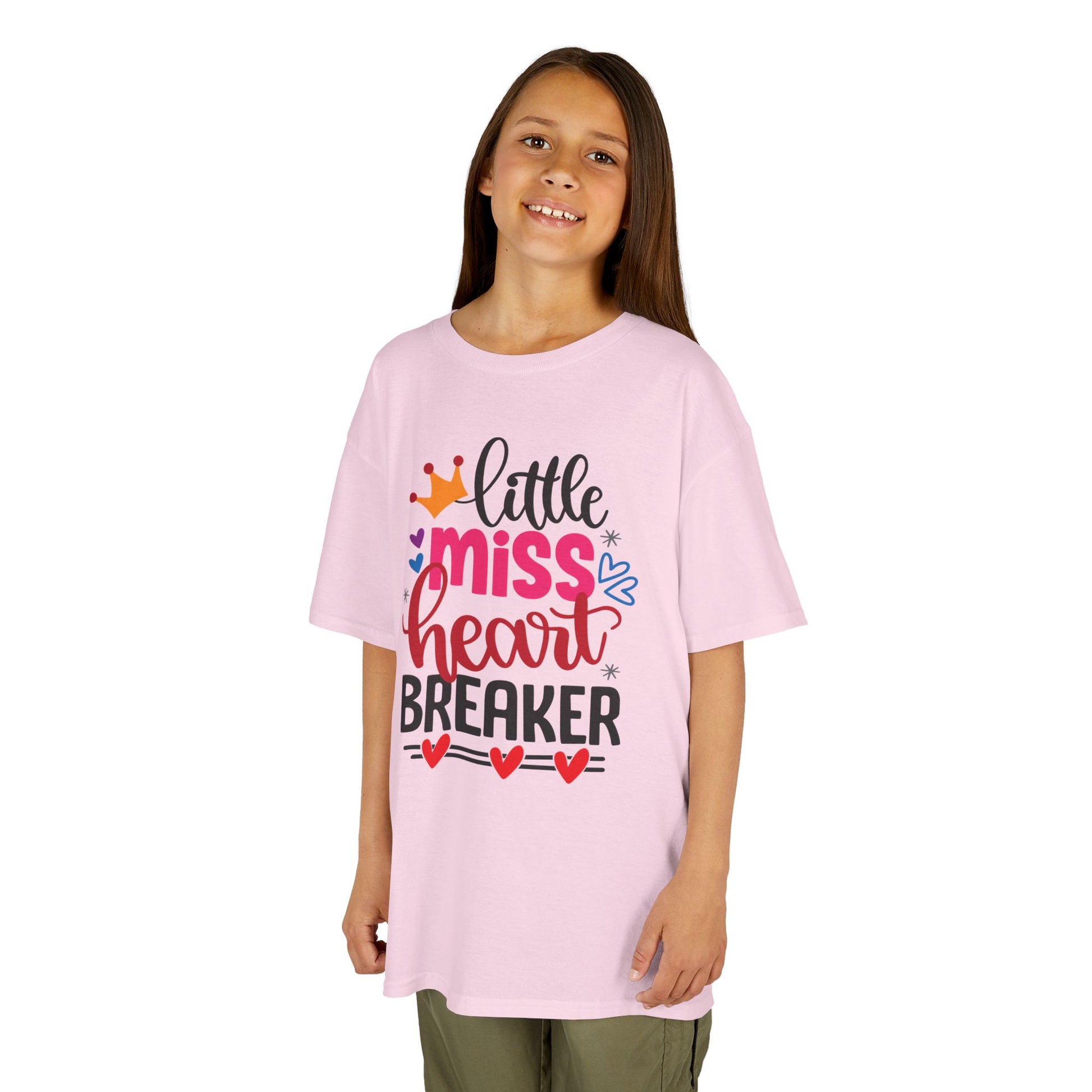 Little Miss Heartbreaker Kids Tee - Cute Graphic T-Shirt for Girls