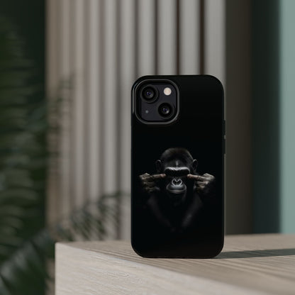 Edgy Gorilla Magnetic iPhone Case, Unique Cell Phone Cover