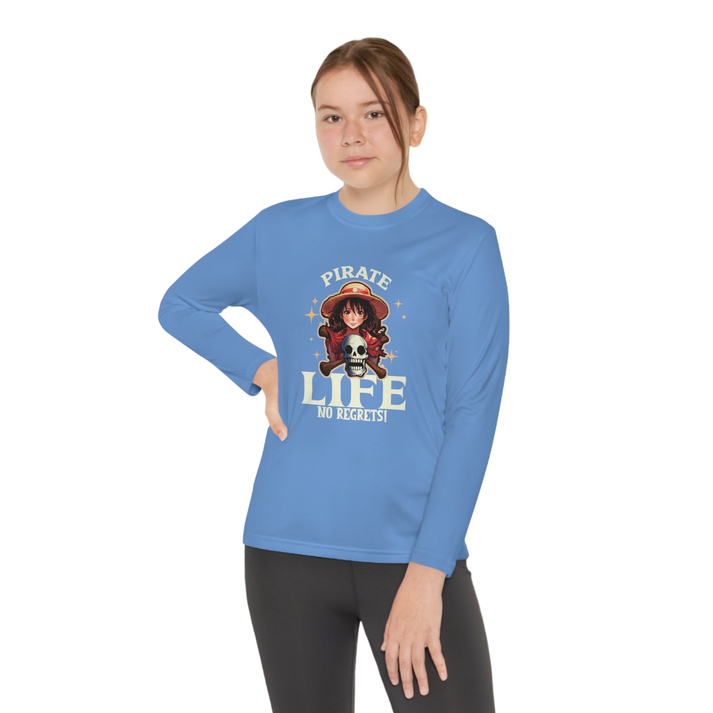 Pirate Life No Regrets Youth Long Sleeve Competitor Tee