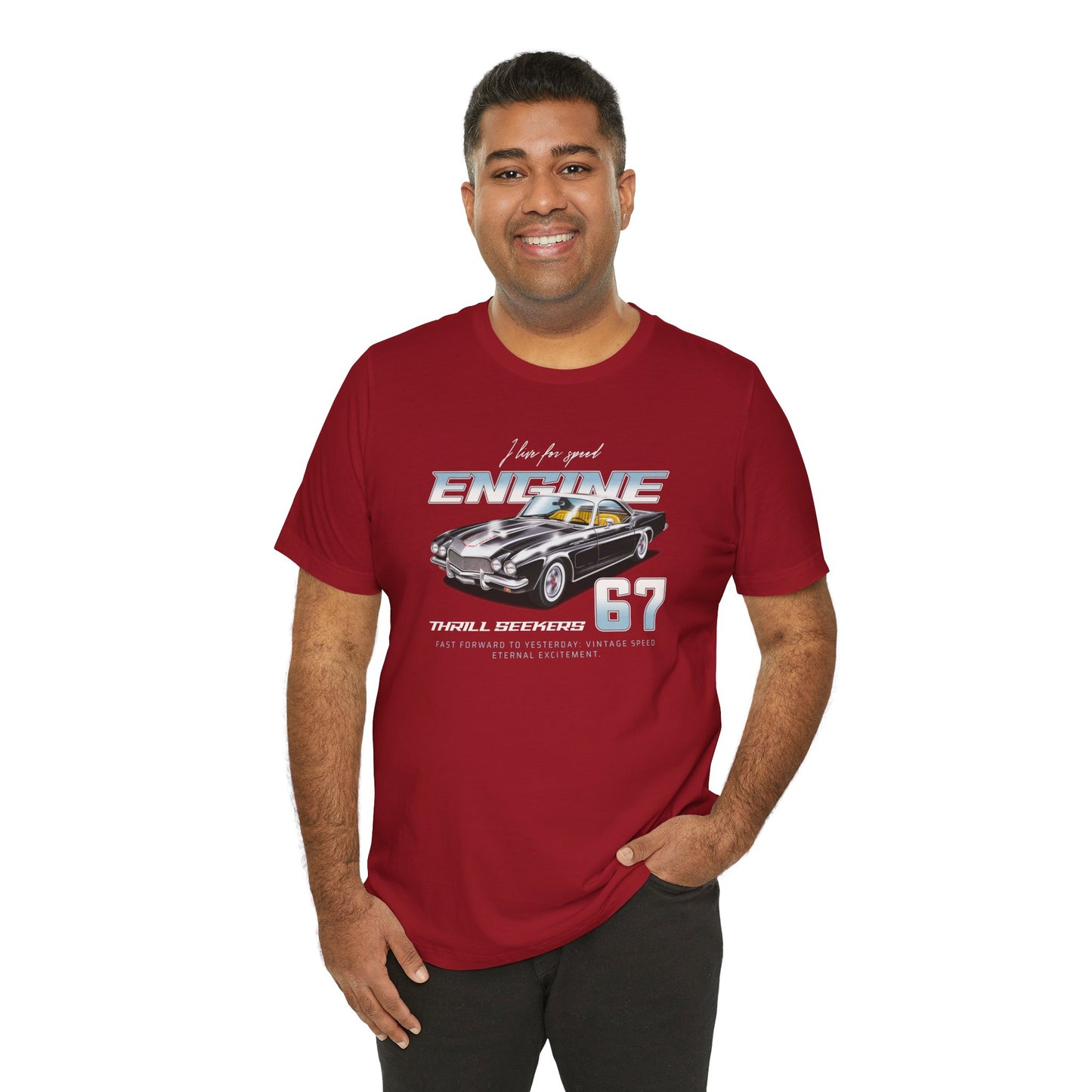 I Live For Speed Engine Unisex Jersey Short Sleeve Tee