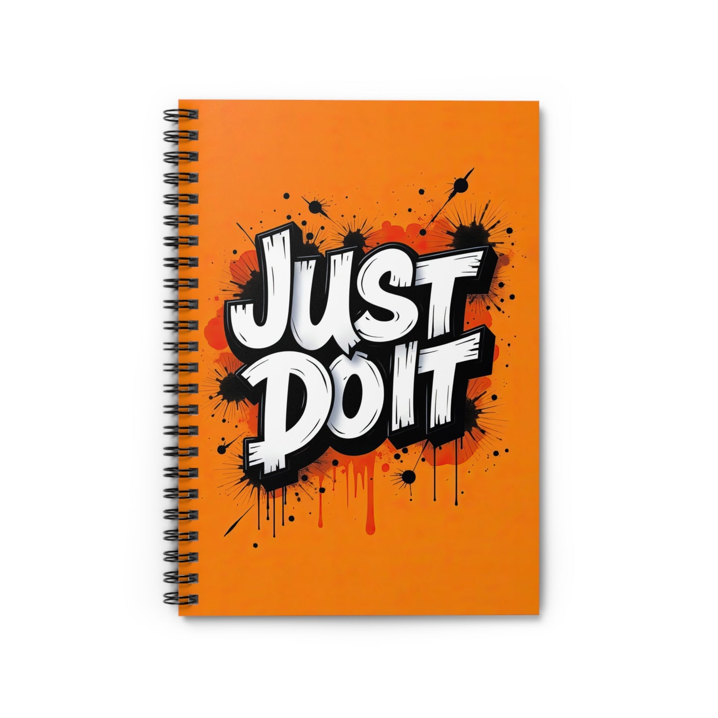 Bold Inspirational Spiral Notebook 6" x 8" – "Just Do It" Motivational Journal
