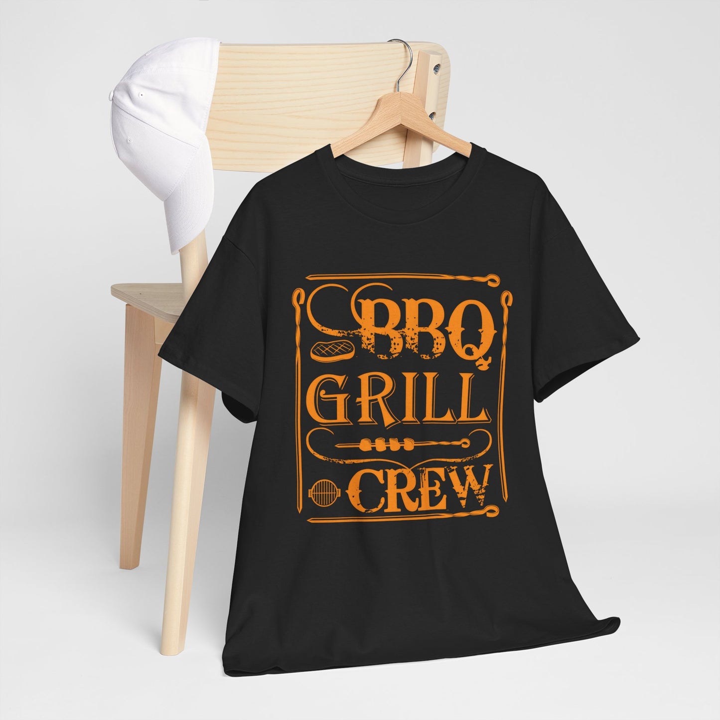 BBQ Grill Crew Unisex Heavy Cotton Tee - Perfect for BBQ Lovers and Summer Gatherings