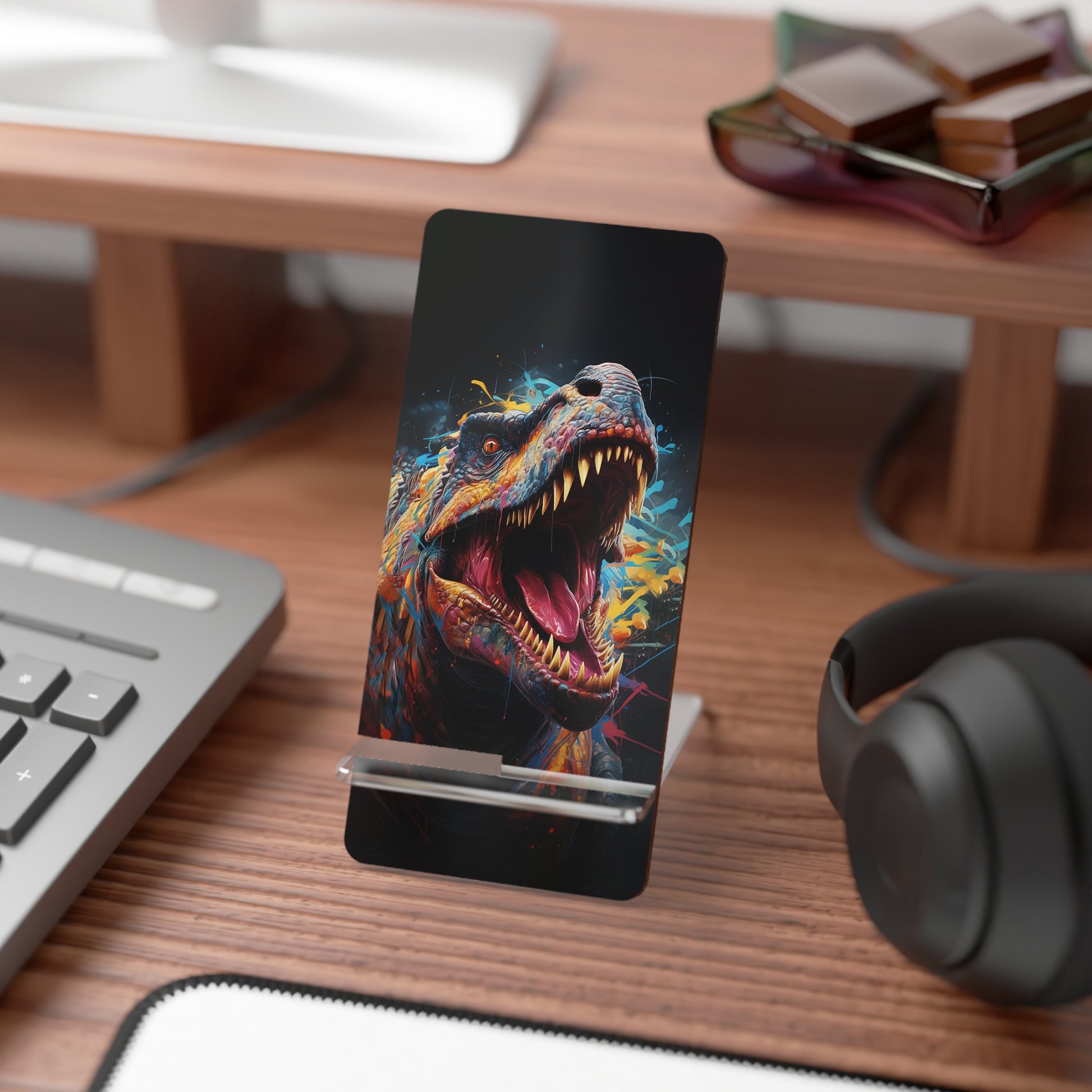 Colorful Dinosaur Smartphone Display Stand