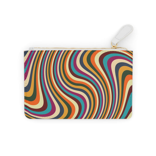 Abstract wave Mini Clutch Bag