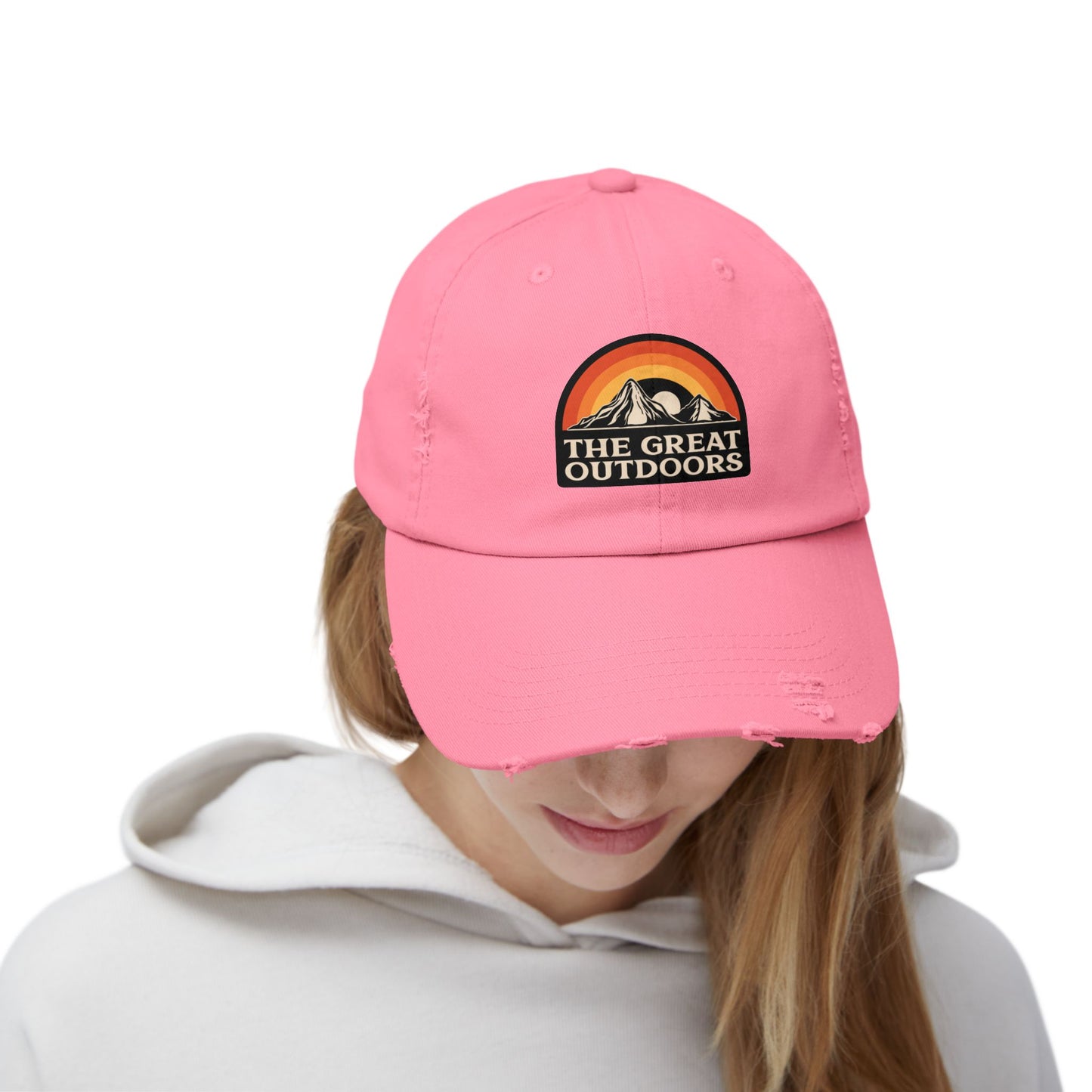 The Great Outdoors Unisex Distressed Cap