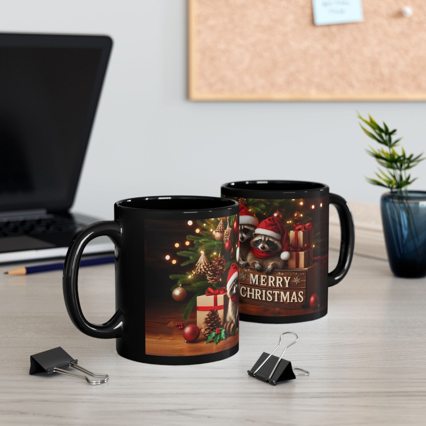 Santa's Bandits Black Mug - 11oz, 15oz