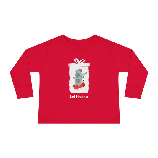 Let It Snow Toddler Long Sleeve Tee