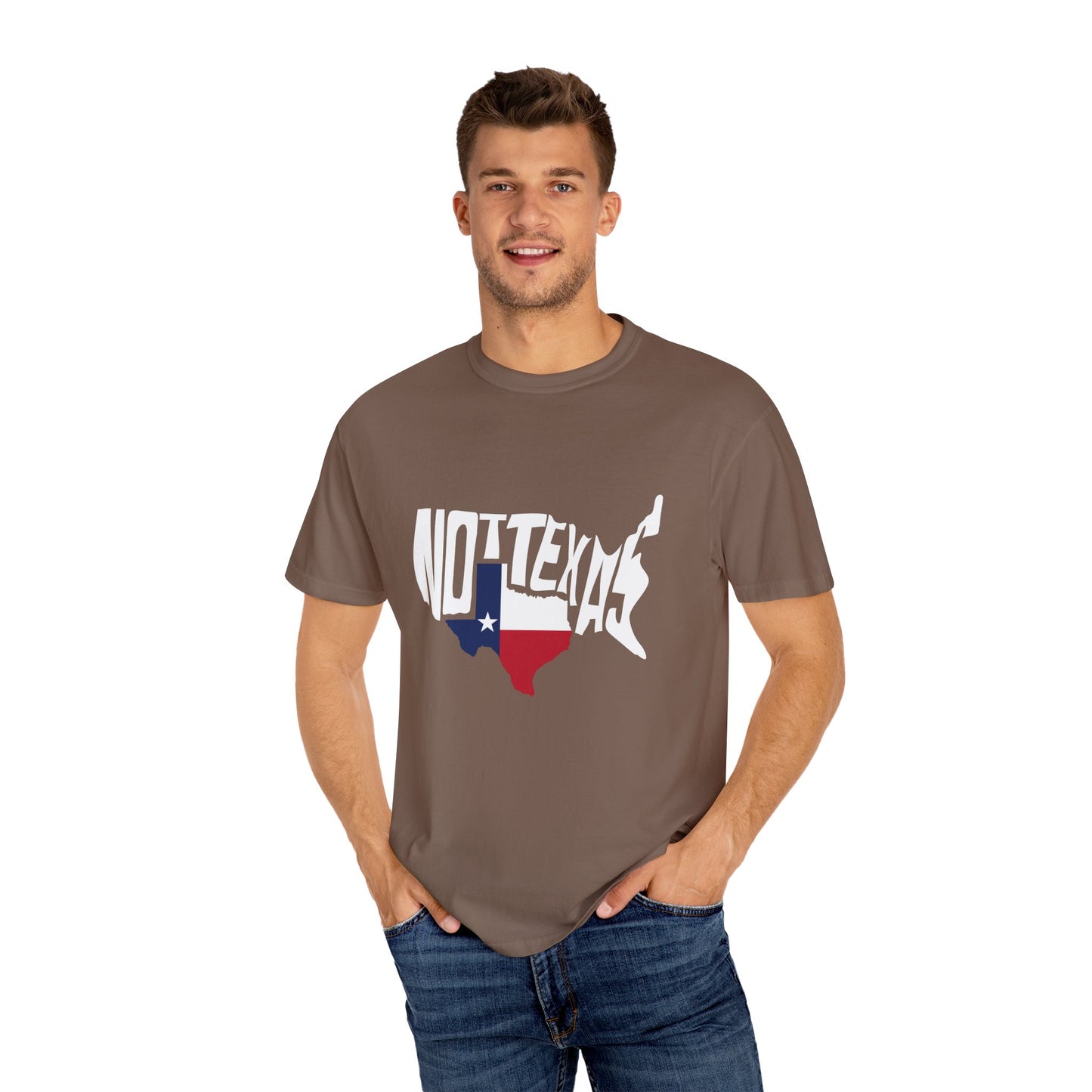 Unisex Garment-Dyed T-Shirt - Texas Graphic Tee - Fun Casual Wear for Texas Lovers