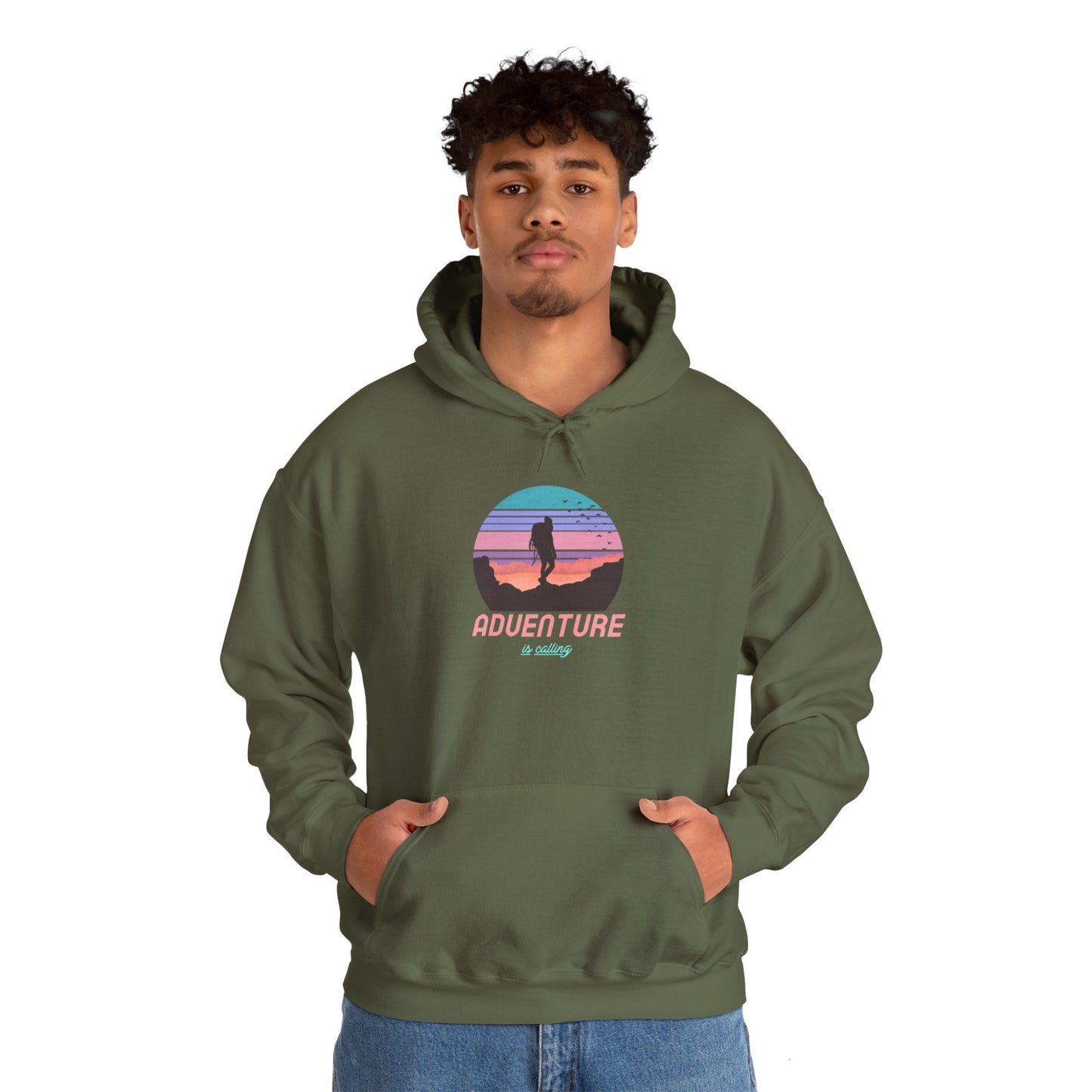 Adventure Is Calling Unisex Heavy Blend™ Hooded Sweatshirt