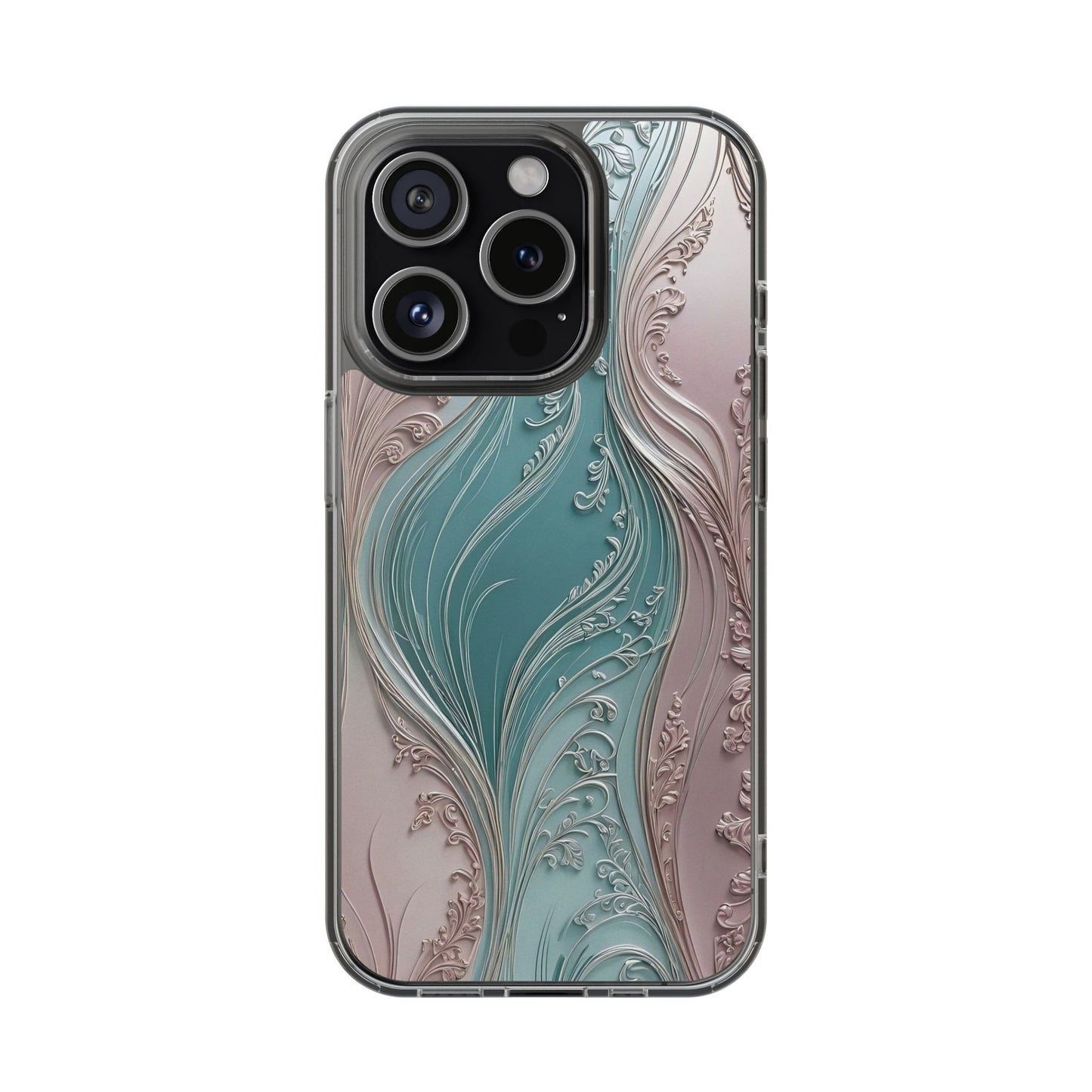 Elegant Clear Phone Cases,  Abstract Design