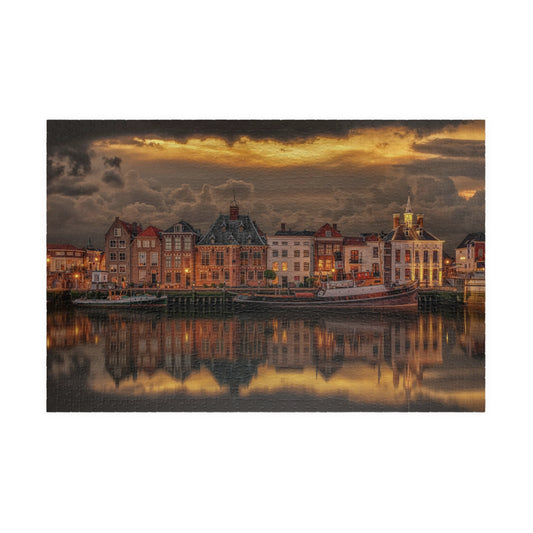 Jigsaw Puzzle - Old Port Of Maasslui Netherland, 1014 pcs