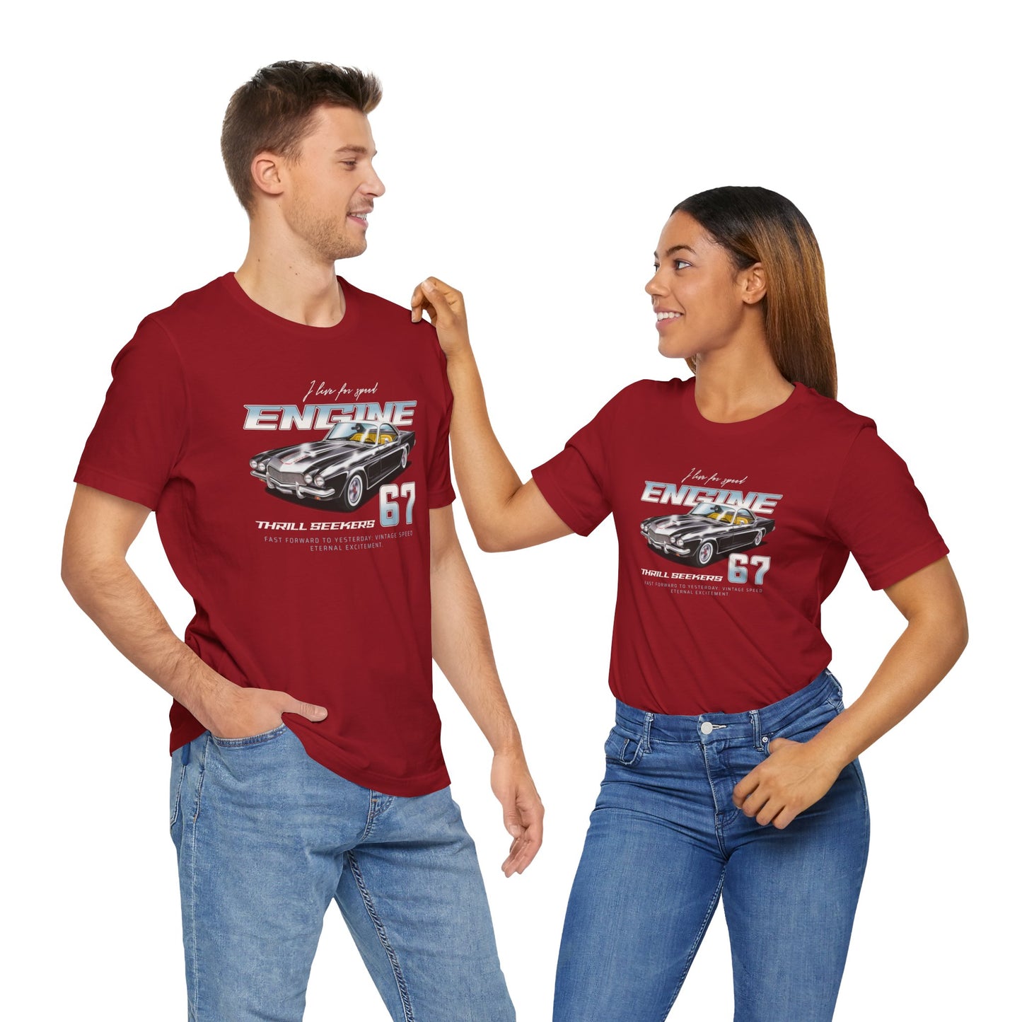 I Live For Speed Engine Unisex Jersey Short Sleeve Tee