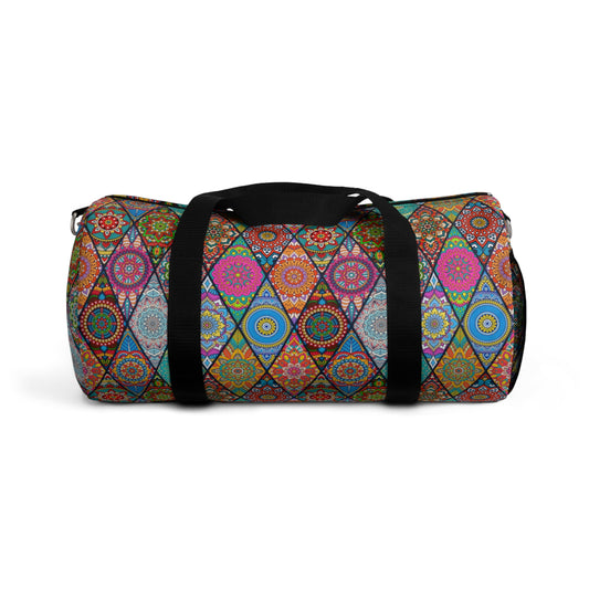 Mandala Argyle Duffel Bag