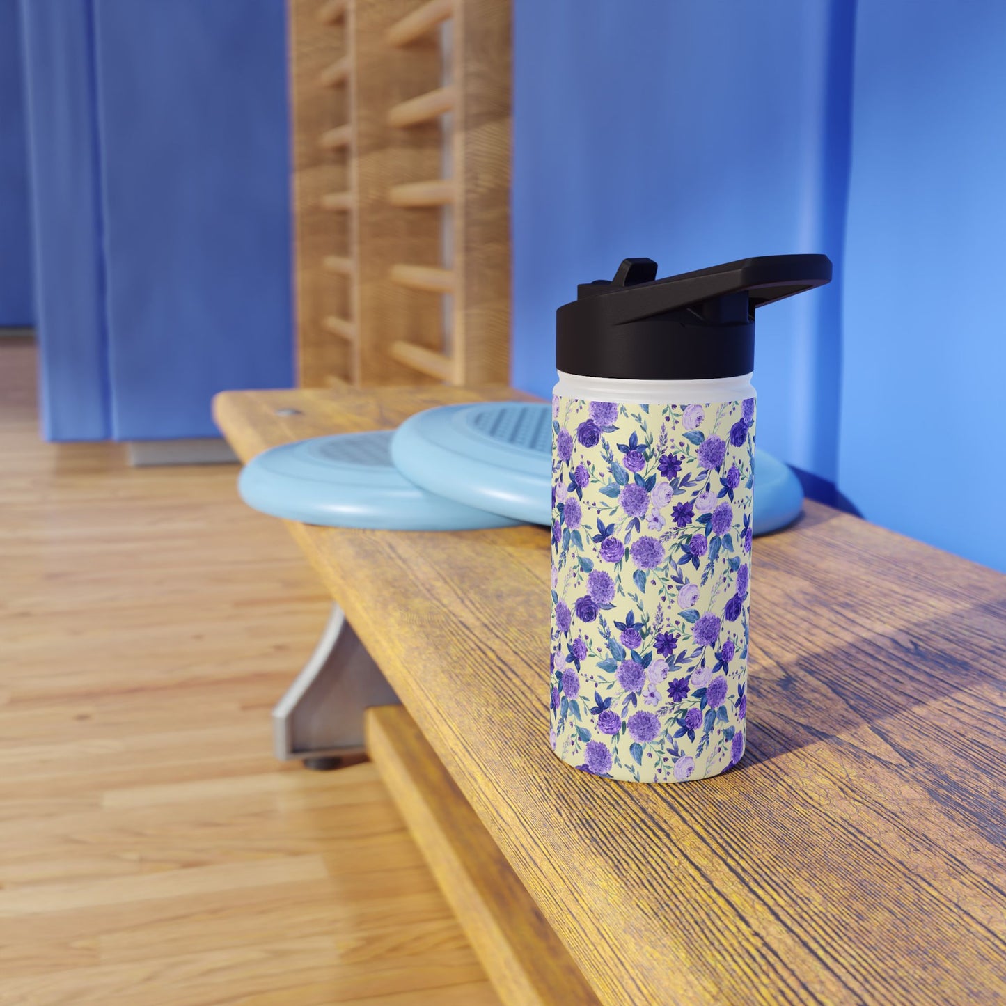 Violet Stainless Steel Water Bottle, Standard Lid