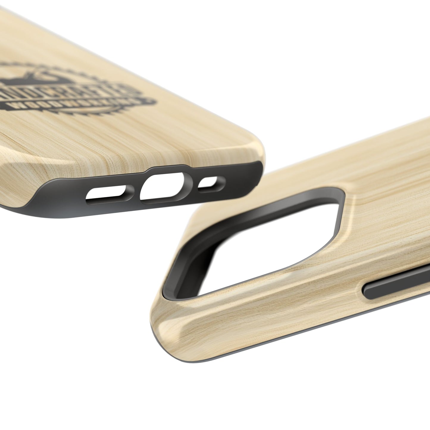 Handcrafted Woodworking Logo Magnetic Phone Cases