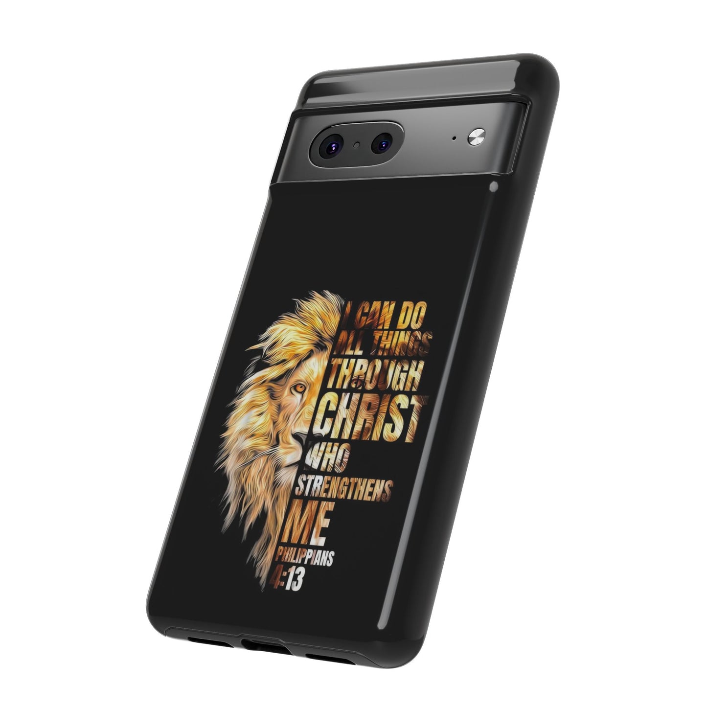 Inspirational Lion  Google Pixel Phone Case, Strength & Faith, Christian Accessories