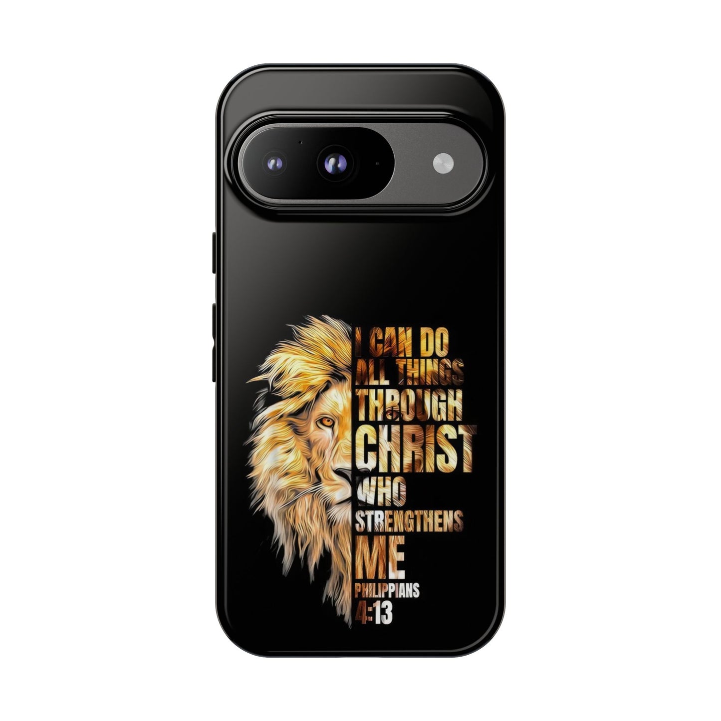 Inspirational Lion  Google Pixel Phone Case, Strength & Faith, Christian Accessories