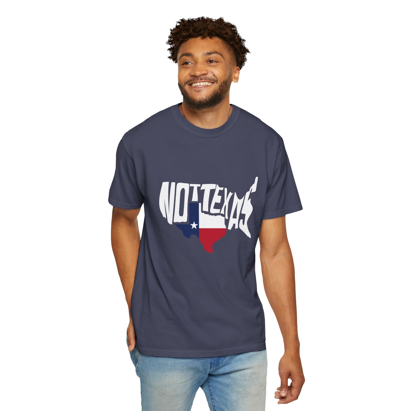 Unisex Garment-Dyed T-Shirt - Texas Graphic Tee - Fun Casual Wear for Texas Lovers