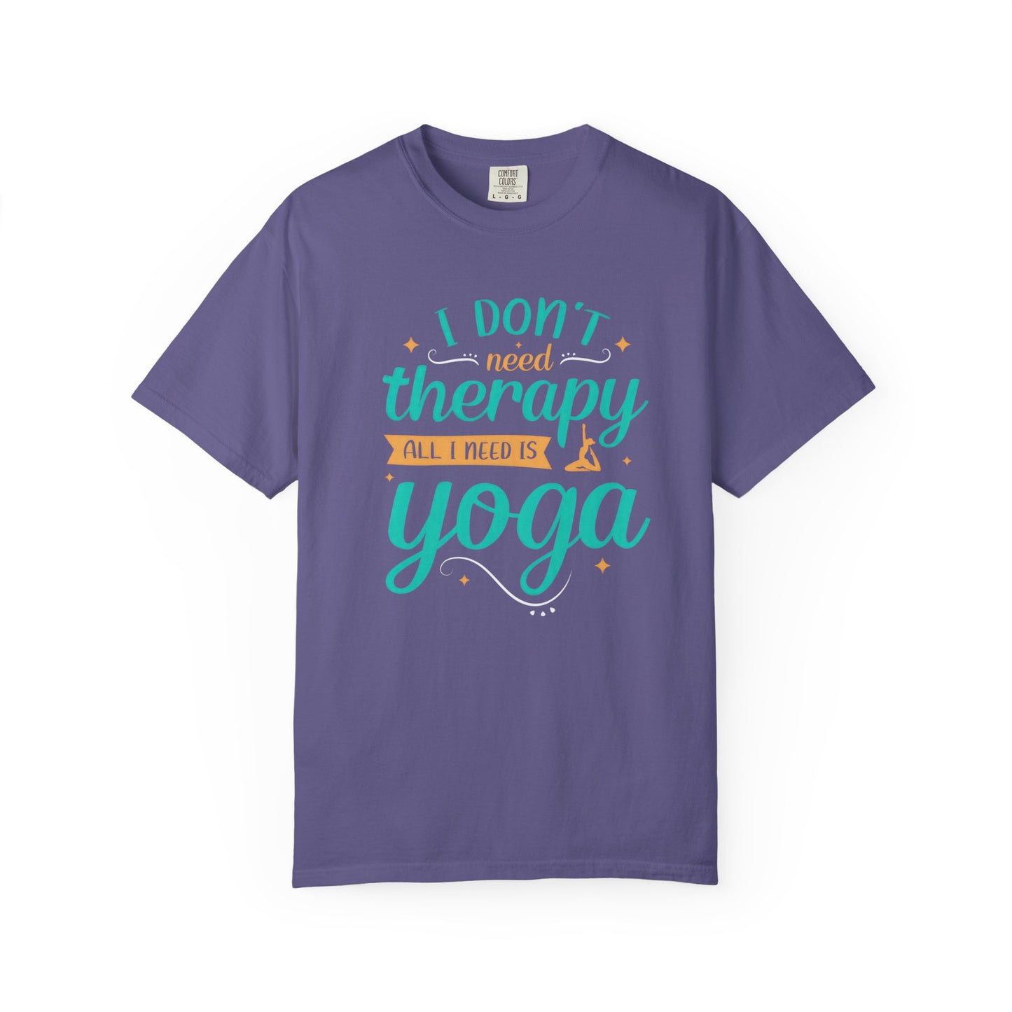 Yoga Therapy Unisex Garment-Dyed T-Shirt - Perfect for Mindfulness & Relaxation