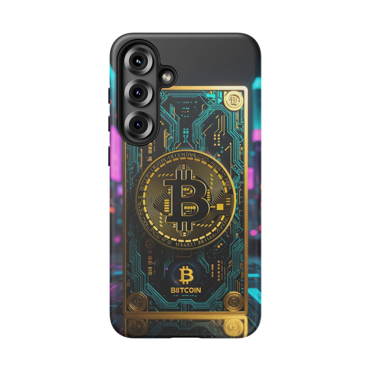 Bitcoin Samsung Phone Case - Tough Cases with Cryptocurrency Design