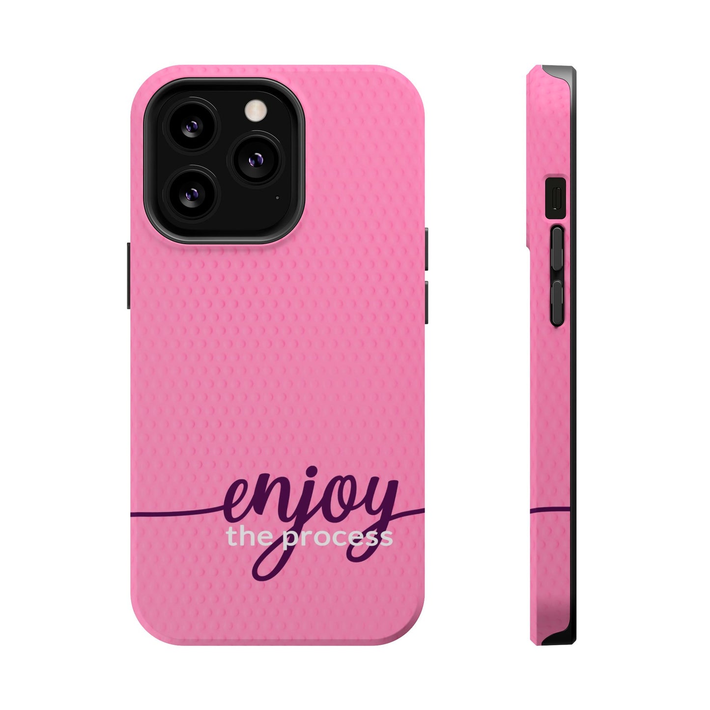 Enjoy the Process Magnetic Case - Motivational Pink Phone Cover for Women